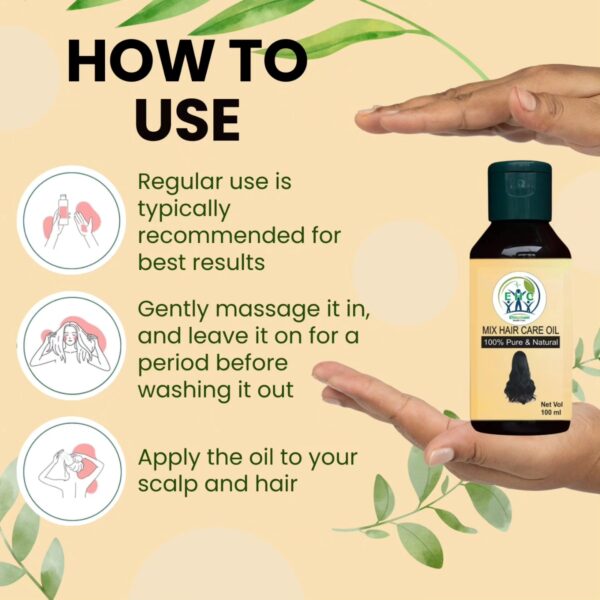 BRAND: EHC EHTESHAM HEALTH CARE                                         EHC Hair Care mix oil 100 mL - Pack of 12 | Natural Hair oil for reducing hair fall and regrowth of hair - Image 3